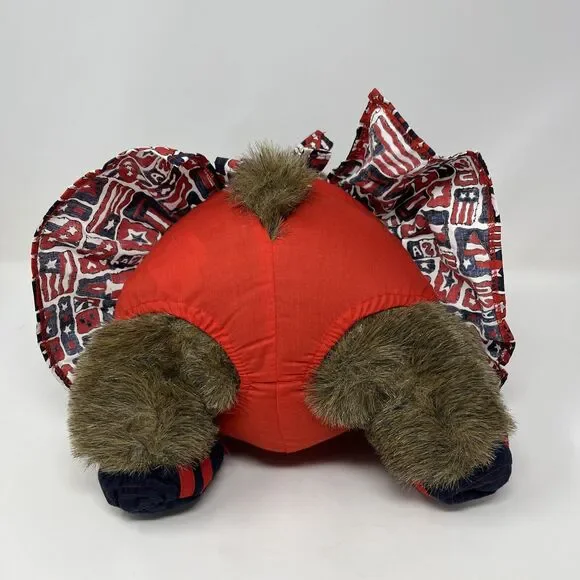 Build-A-Bear Chubby Cubby Vintage Plush‎ Teddy Pinafore Dress Shoes Has Orig Tag - Picture 8 of 15